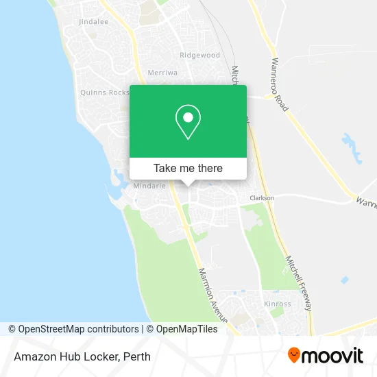 Mapa Amazon Hub Locker