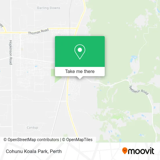 Cohunu Koala Park map