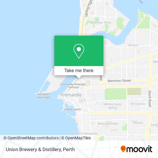 Union Brewery & Distillery map