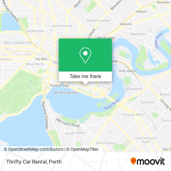 Thrifty Car Rental map