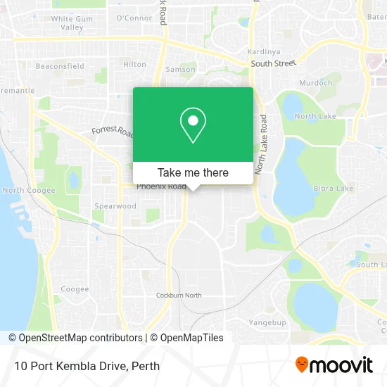 Mapa 10 Port Kembla Drive