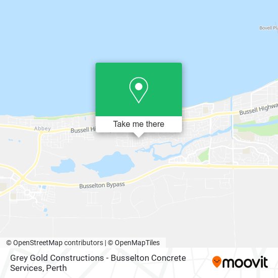 Mapa Grey Gold Constructions - Busselton Concrete Services