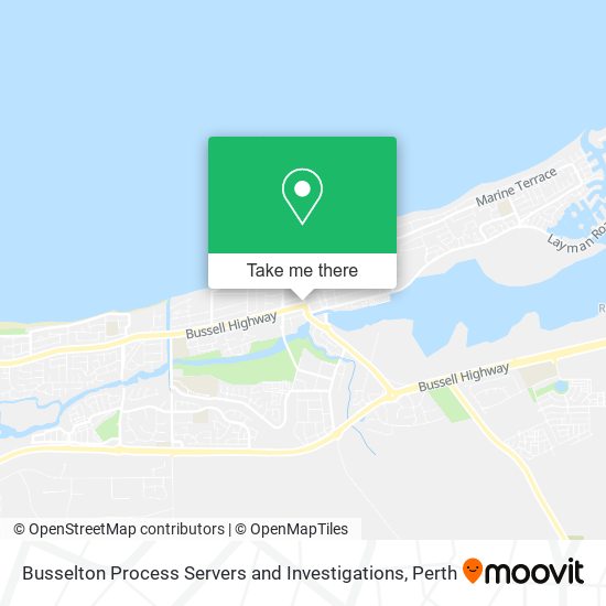 Busselton Process Servers and Investigations map