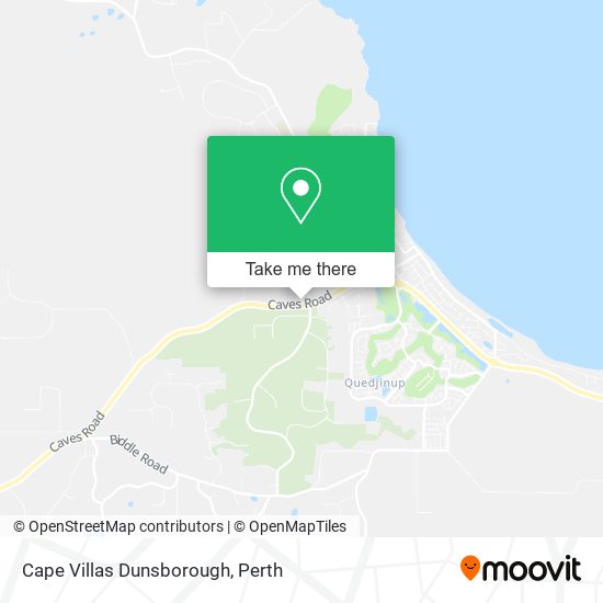 Cape Villas Dunsborough map