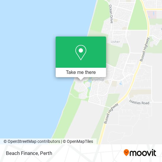 Beach Finance map