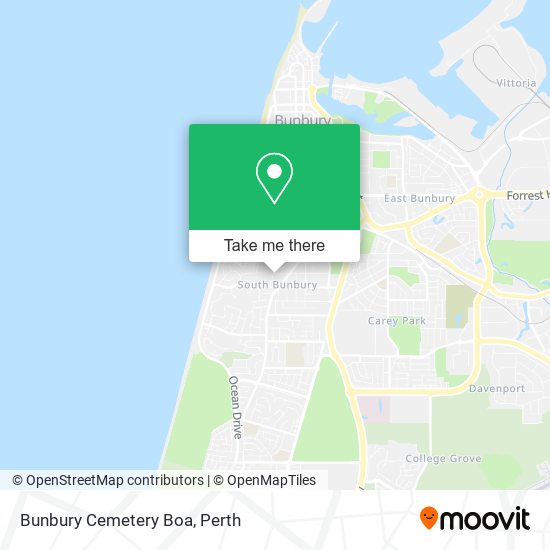 Bunbury Cemetery Boa map