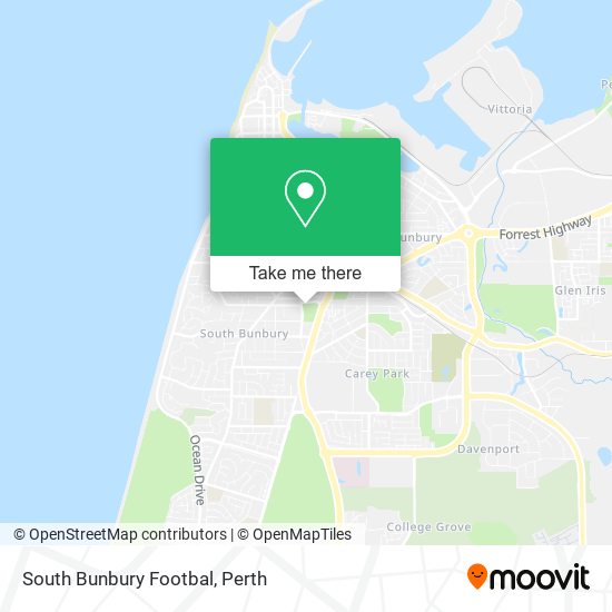 South Bunbury Footbal map