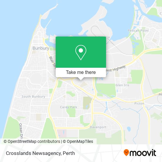 Crosslands Newsagency map