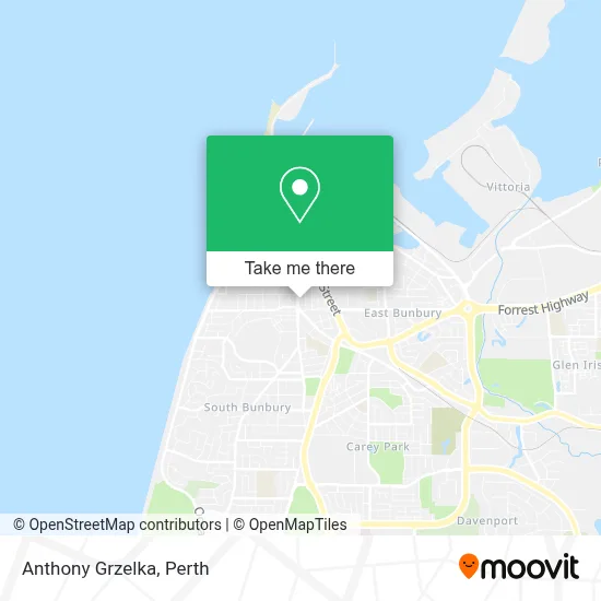 Mapa Anthony Grzelka