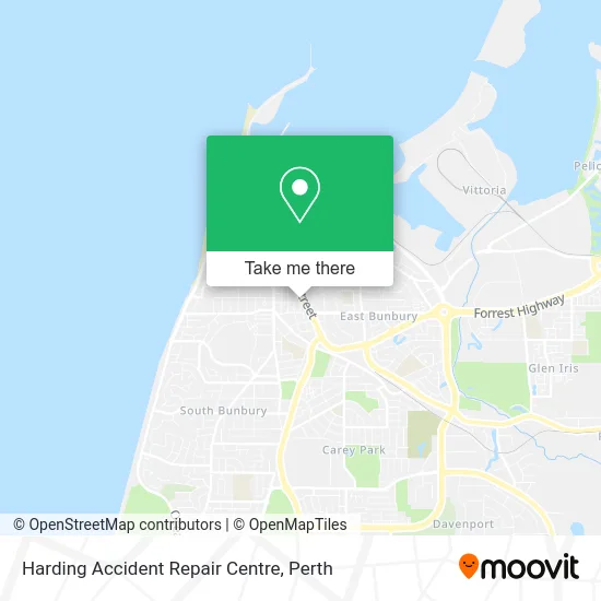 Mapa Harding Accident Repair Centre