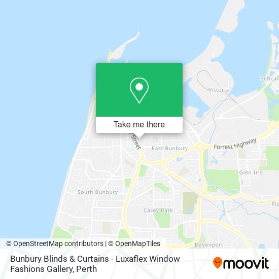 Bunbury Blinds & Curtains - Luxaflex Window Fashions Gallery map