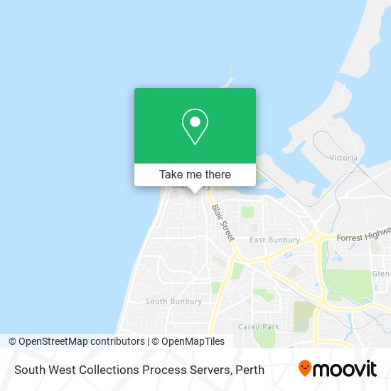 South West Collections Process Servers map