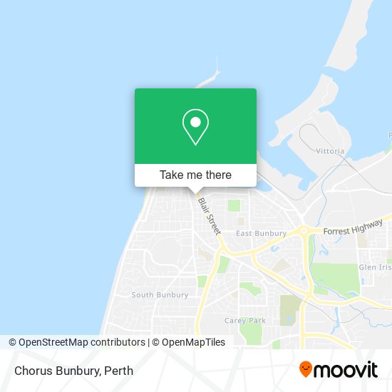 Chorus Bunbury map