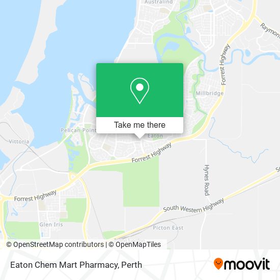 Mapa Eaton Chem Mart Pharmacy