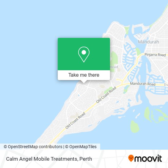 Calm Angel Mobile Treatments map