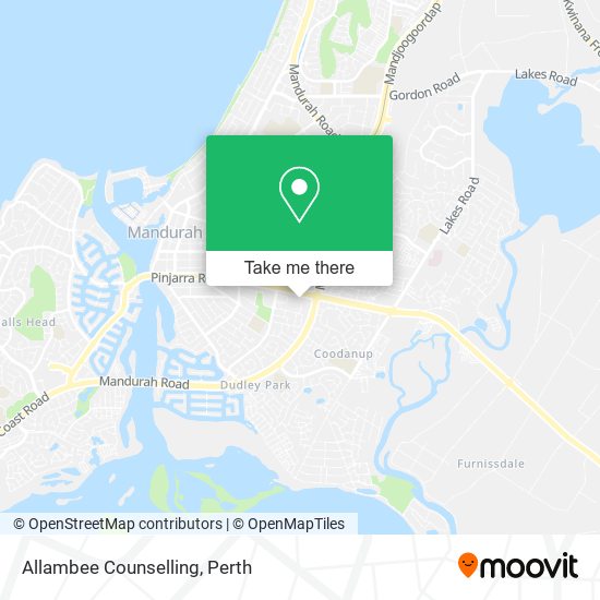 Allambee Counselling map