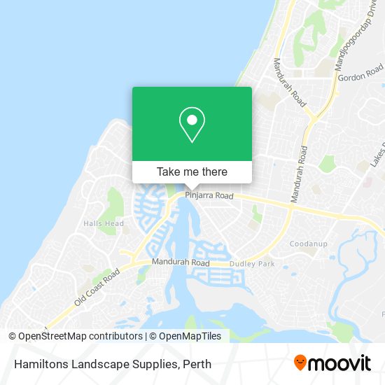 Hamiltons Landscape Supplies map