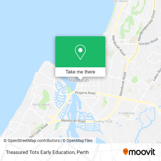 Treasured Tots Early Education map