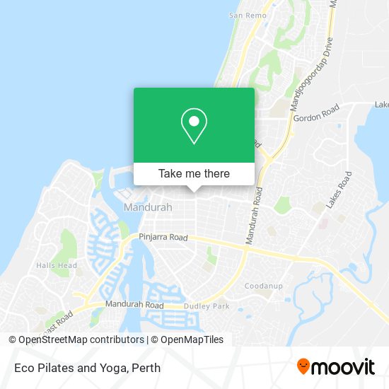 Eco Pilates and Yoga map