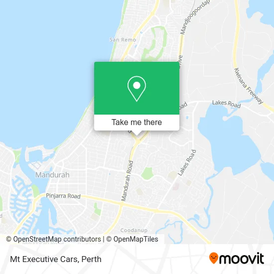 Mapa Mt Executive Cars