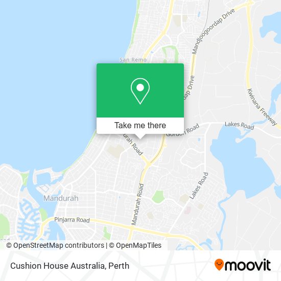 Cushion House Australia map