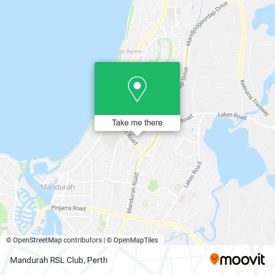 Mandurah RSL Club map