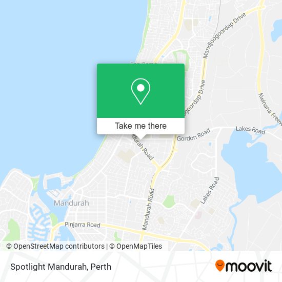 Spotlight Mandurah map