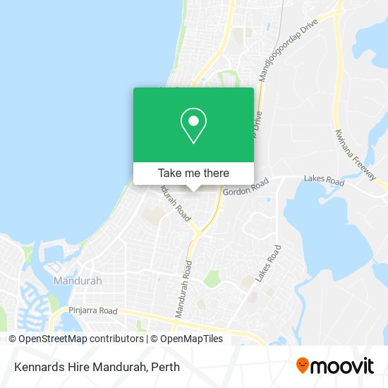 Kennards Hire Mandurah map