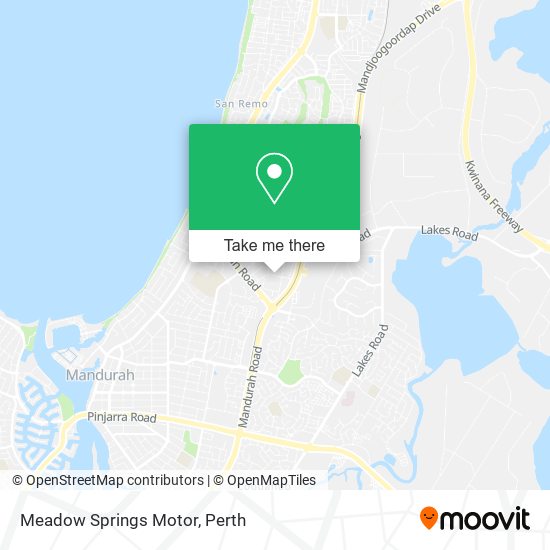 Meadow Springs Motor map