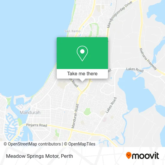 Mapa Meadow Springs Motor