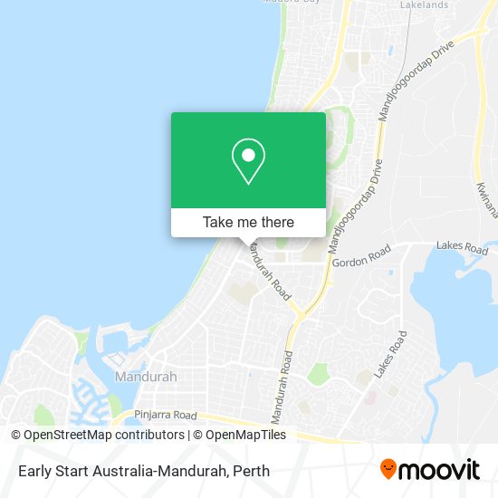 Early Start Australia-Mandurah map