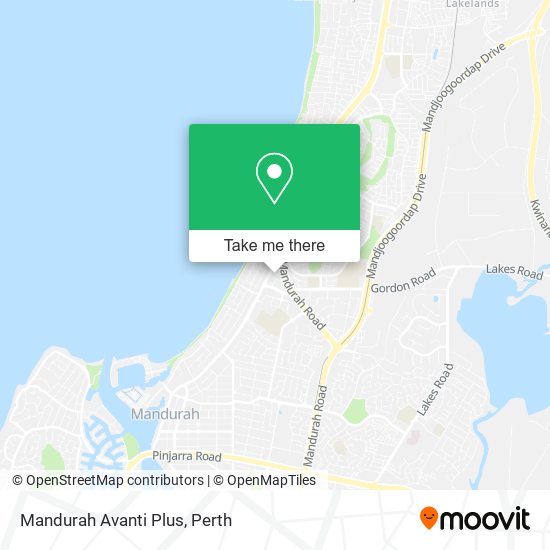 Mapa Mandurah Avanti Plus