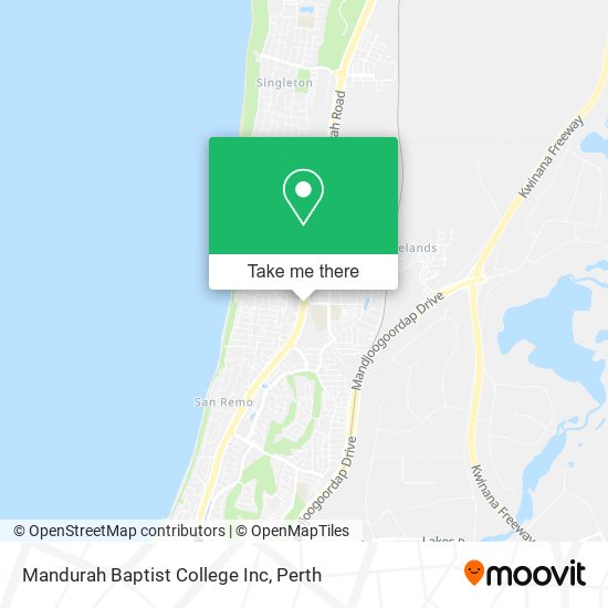 Mandurah Baptist College Inc map