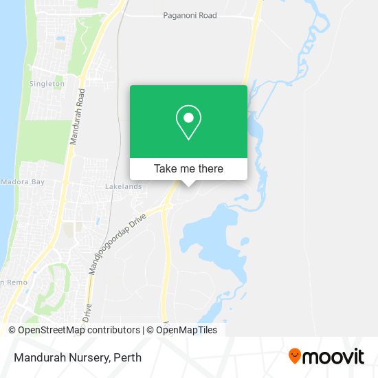 Mandurah Nursery map