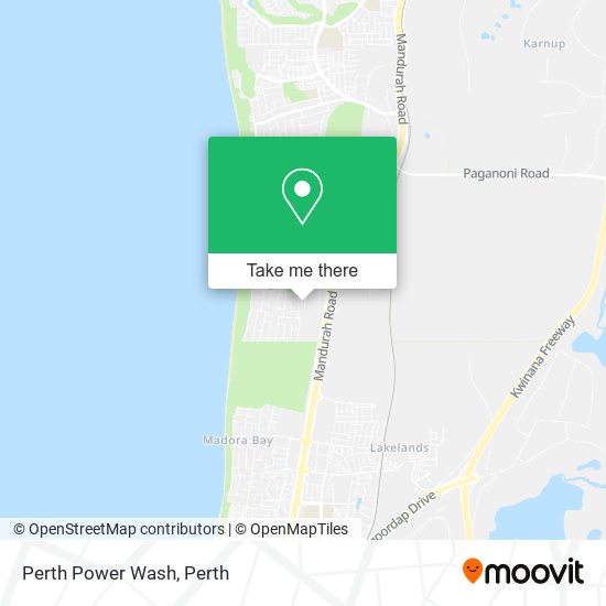 Mapa Perth Power Wash