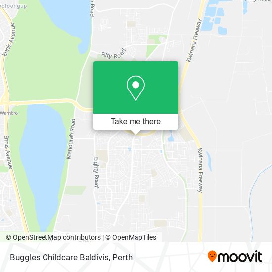 Buggles Childcare Baldivis map