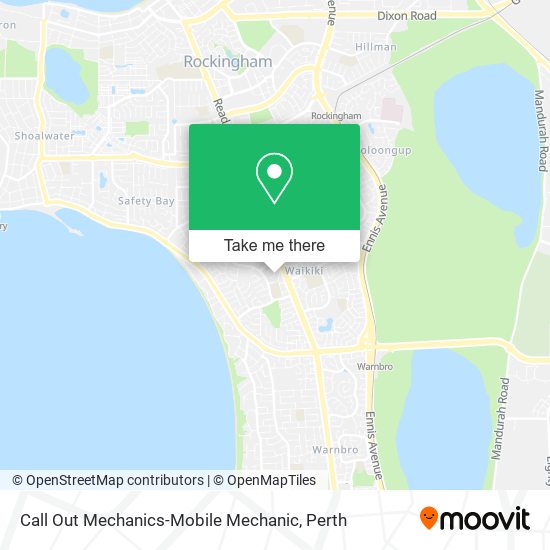 Call Out Mechanics-Mobile Mechanic map