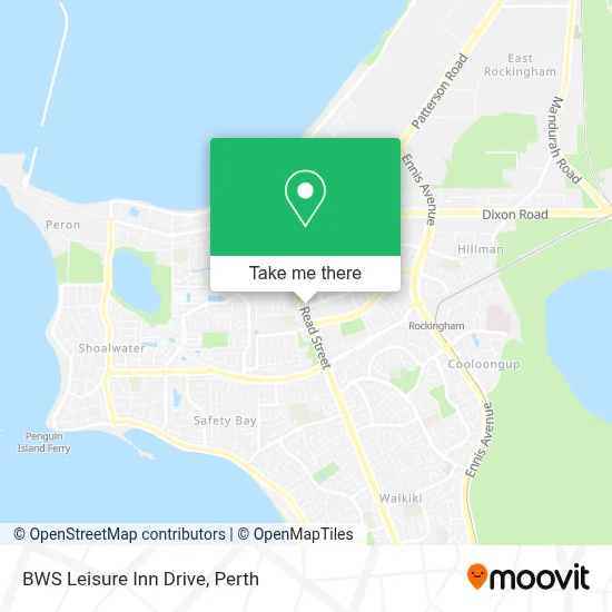 Mapa BWS Leisure Inn Drive