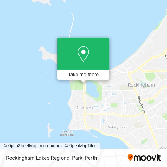 Mapa Rockingham Lakes Regional Park