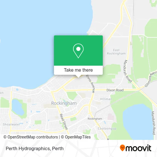 Mapa Perth Hydrographics