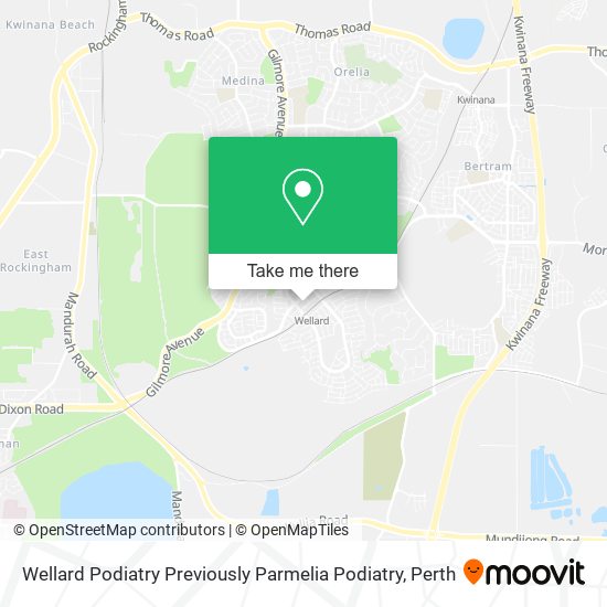 Wellard Podiatry Previously Parmelia Podiatry map