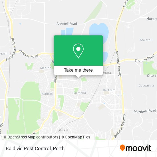 Mapa Baldivis Pest Control