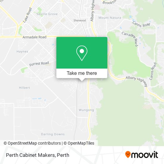 Perth Cabinet Makers map