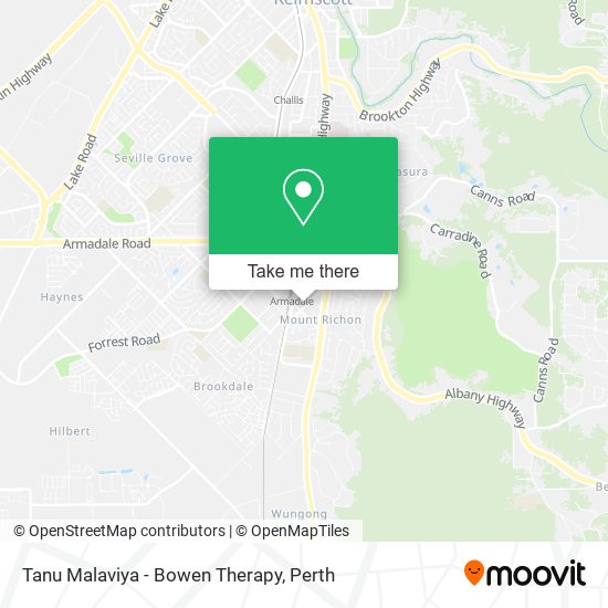 Tanu Malaviya - Bowen Therapy map