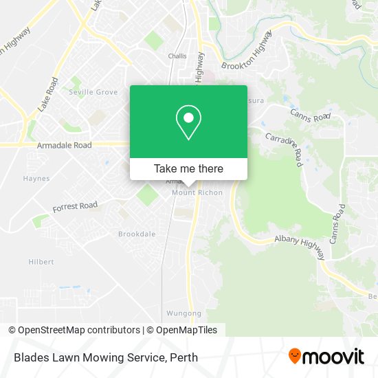 Blades Lawn Mowing Service map