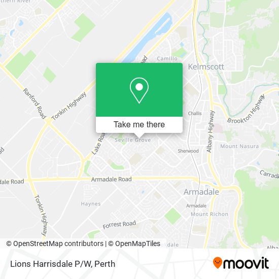 Mapa Lions Harrisdale P/W