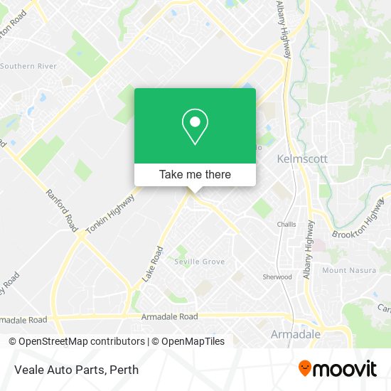 Mapa Veale Auto Parts