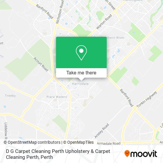 D G Carpet Cleaning Perth Upholstery & Carpet Cleaning Perth map