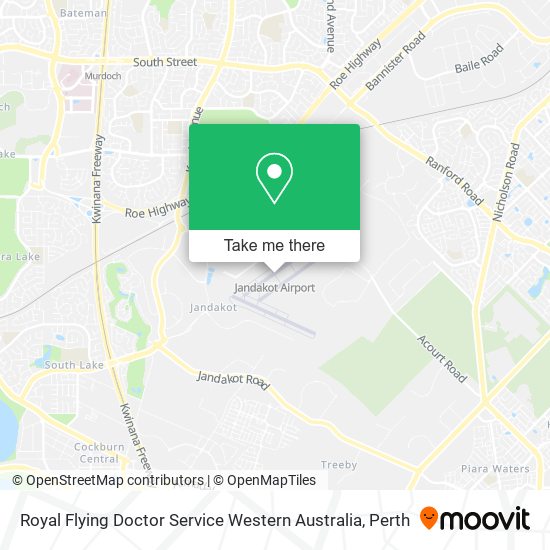 Royal Flying Doctor Service Western Australia map