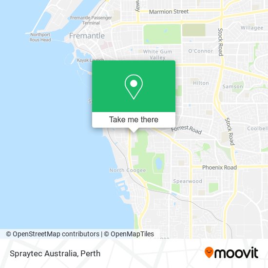 Mapa Spraytec Australia